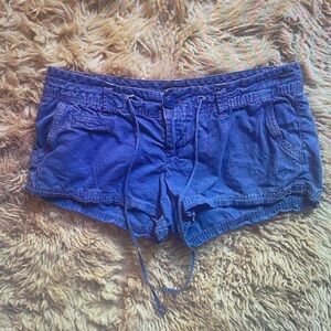 Women's Blue Casual Shorts